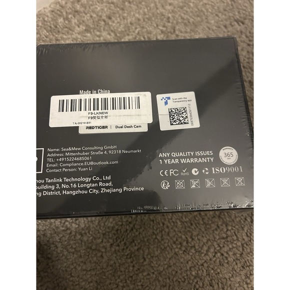 Redtiger F9 Dual Dash Cam 4K WiFi and App Control GPS Tracking NOS Sealed - Picture 5 of 6